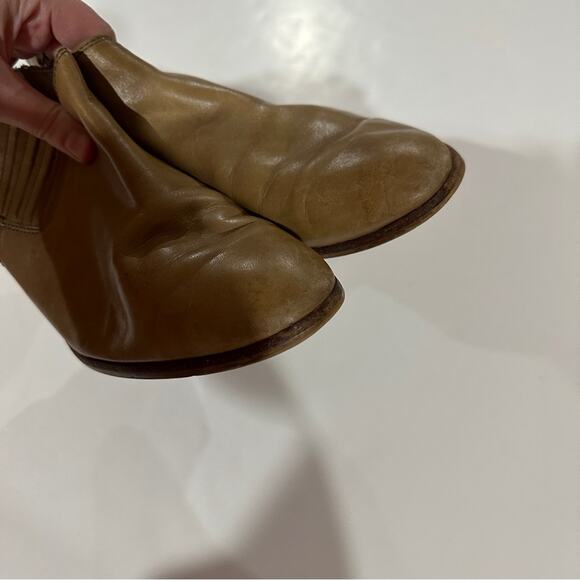 Madewell Spencer Taupe Chelsea Slip On Leather Ankle Boots Size 8.5 - Picture 5 of 11